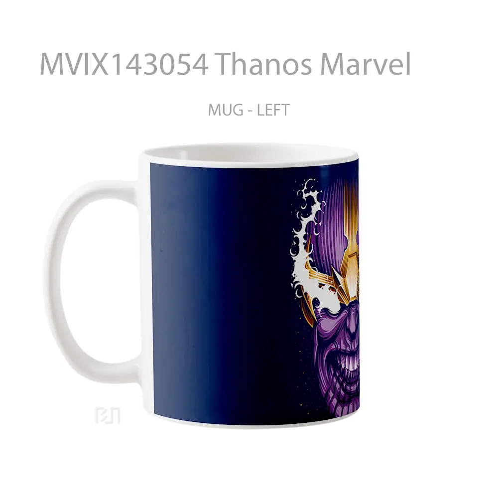 Mug Thanos Marvel Gelas Superhero - All-side / Desain