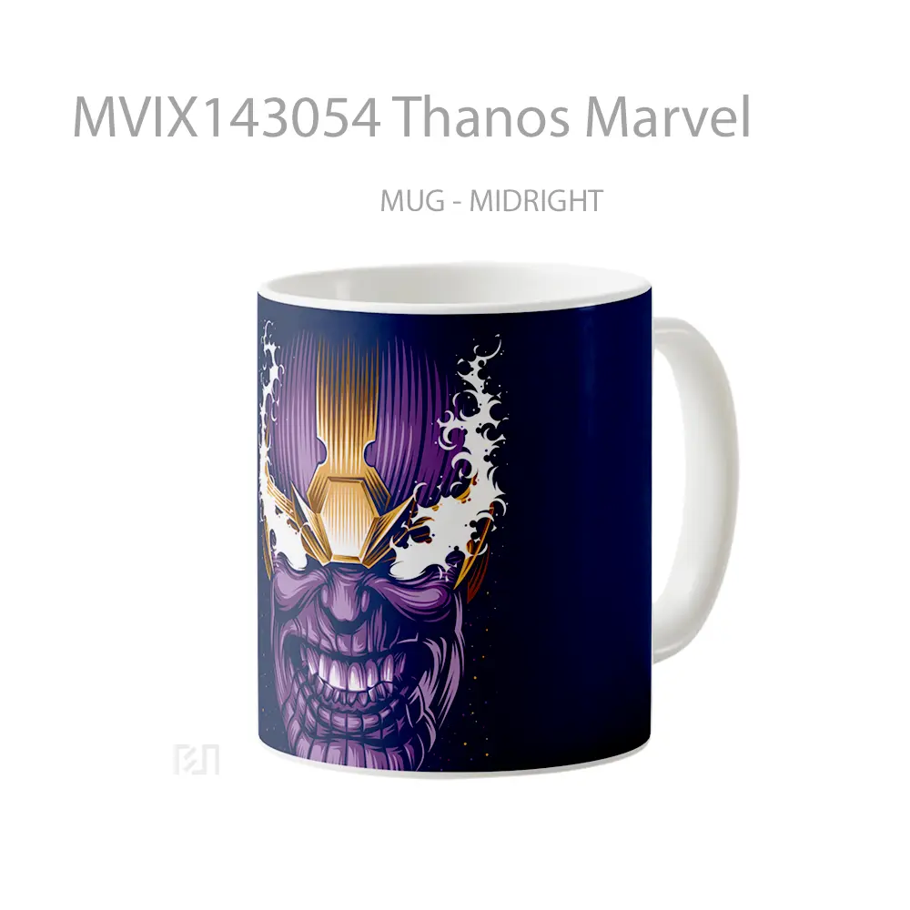 Mug Thanos Marvel Gelas Superhero - All-side / Desain