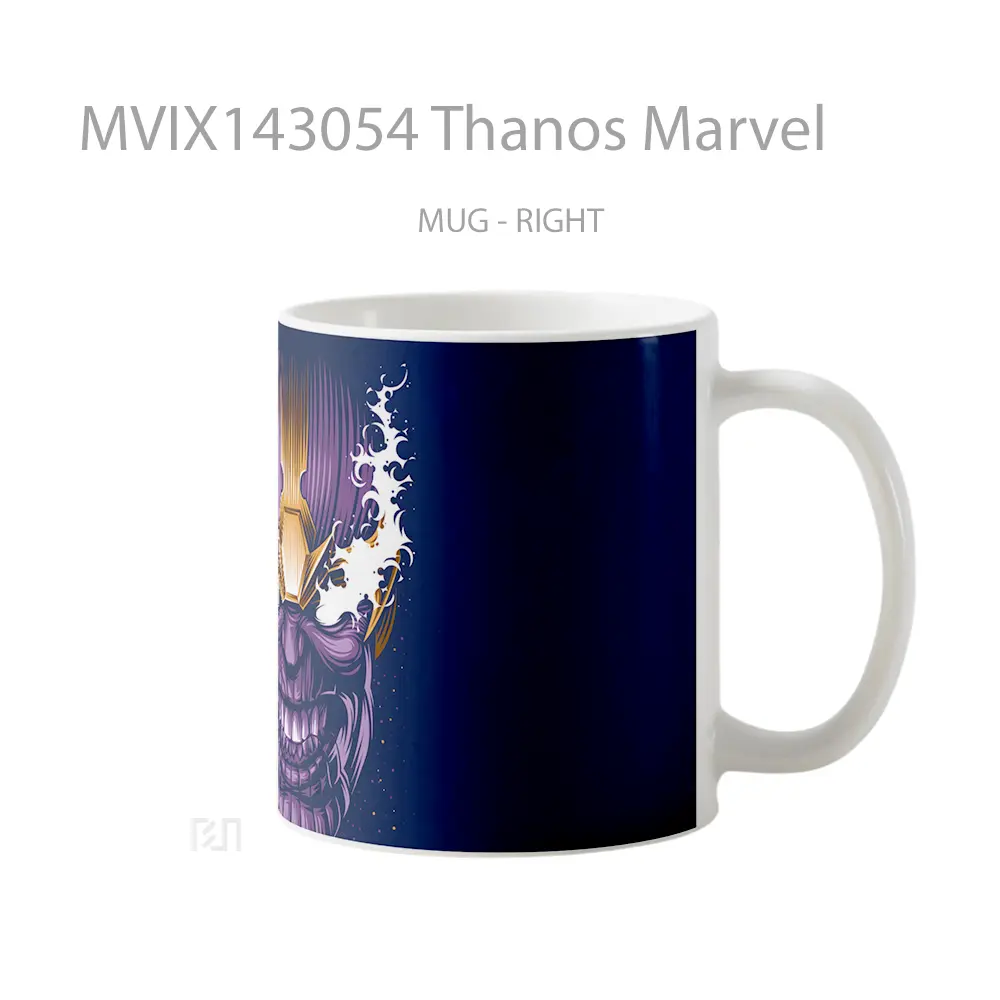 Mug Thanos Marvel Gelas Superhero - All-side / Desain