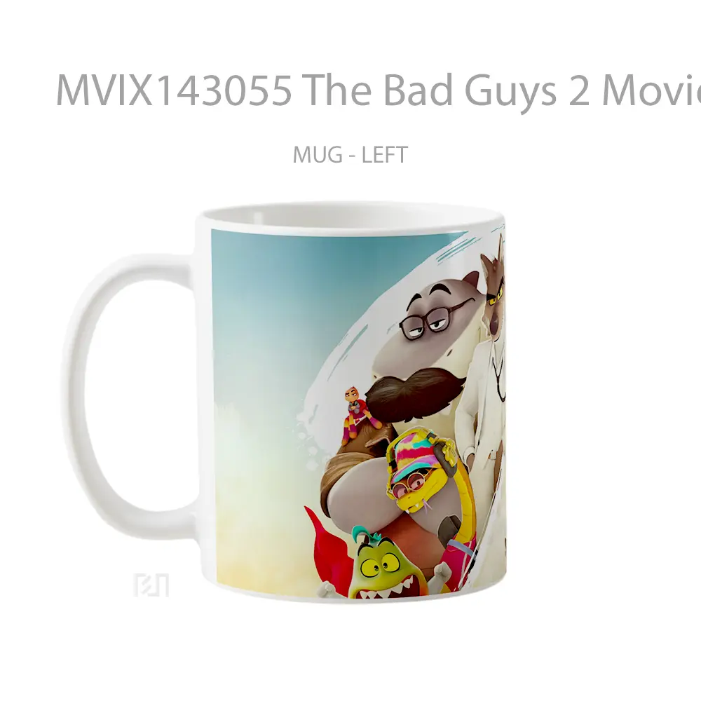 Mug The Bad Guys 2 Movie Characters Gelas Keramik Unik - All-side / Desain