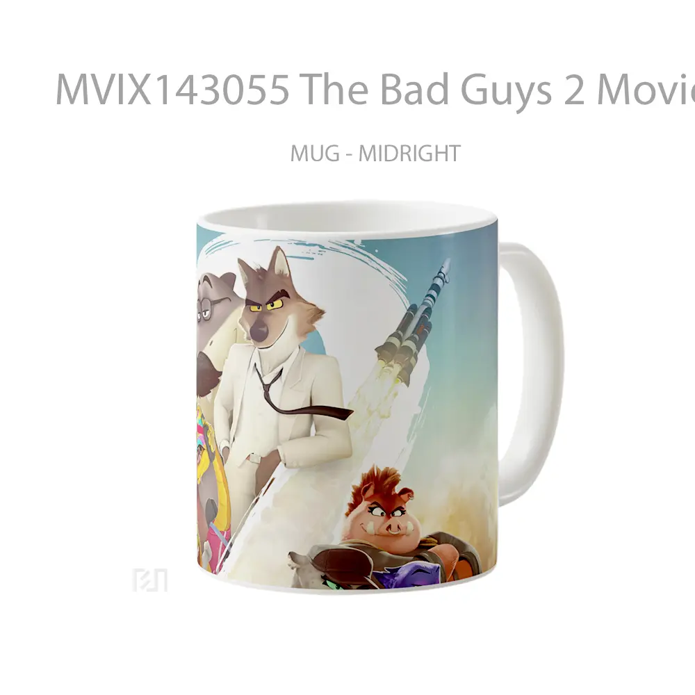 Mug The Bad Guys 2 Movie Characters Gelas Keramik Unik - All-side / Desain