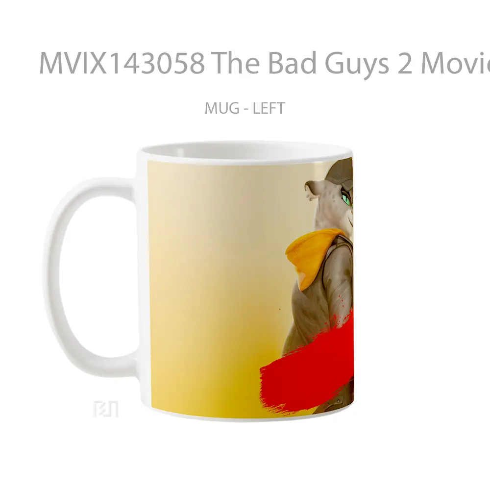 Mug The Bad Guys 2 Movie Kitty Kat Character Gelas Keramik Unik - All-side / Desain