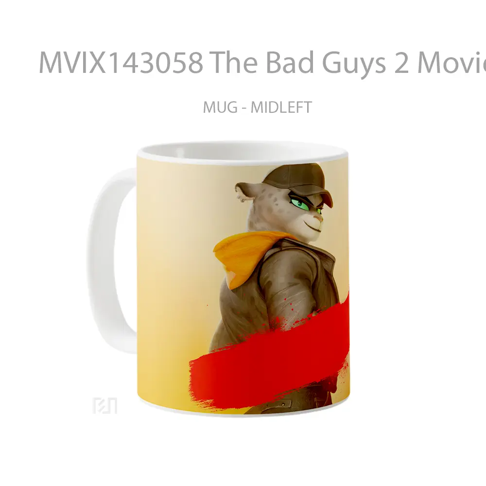 Mug The Bad Guys 2 Movie Kitty Kat Character Gelas Keramik Unik - All-side / Desain