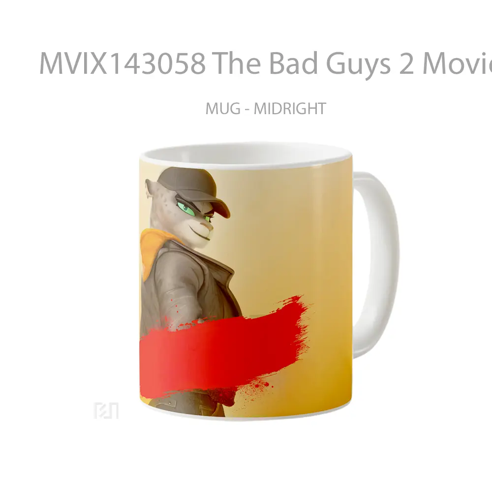 Mug The Bad Guys 2 Movie Kitty Kat Character Gelas Keramik Unik - All-side / Desain