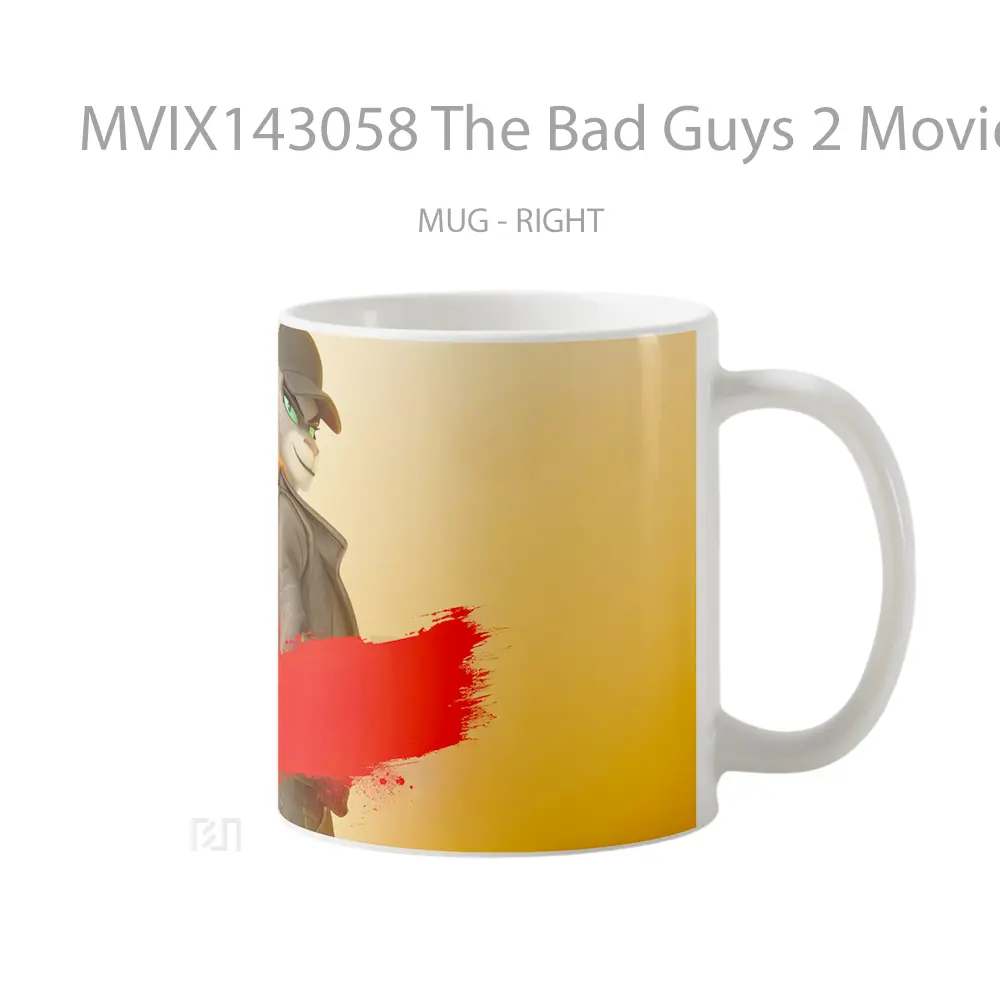 Mug The Bad Guys 2 Movie Kitty Kat Character Gelas Keramik Unik - All-side / Desain
