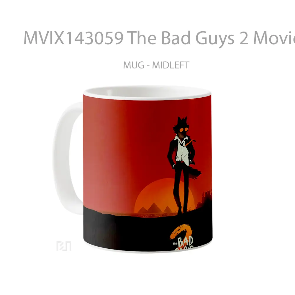 Mug The Bad Guys 2 Movie Mr Wolf Gelas Hewan Lucu - All-side / Desain