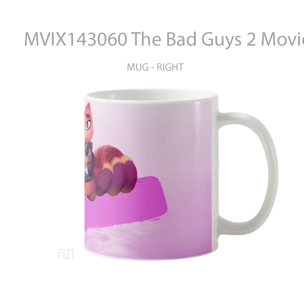Mug The Bad Guys 2 Movie Ms Tarantula Character Gelas Keramik Unik - All-side / Desain