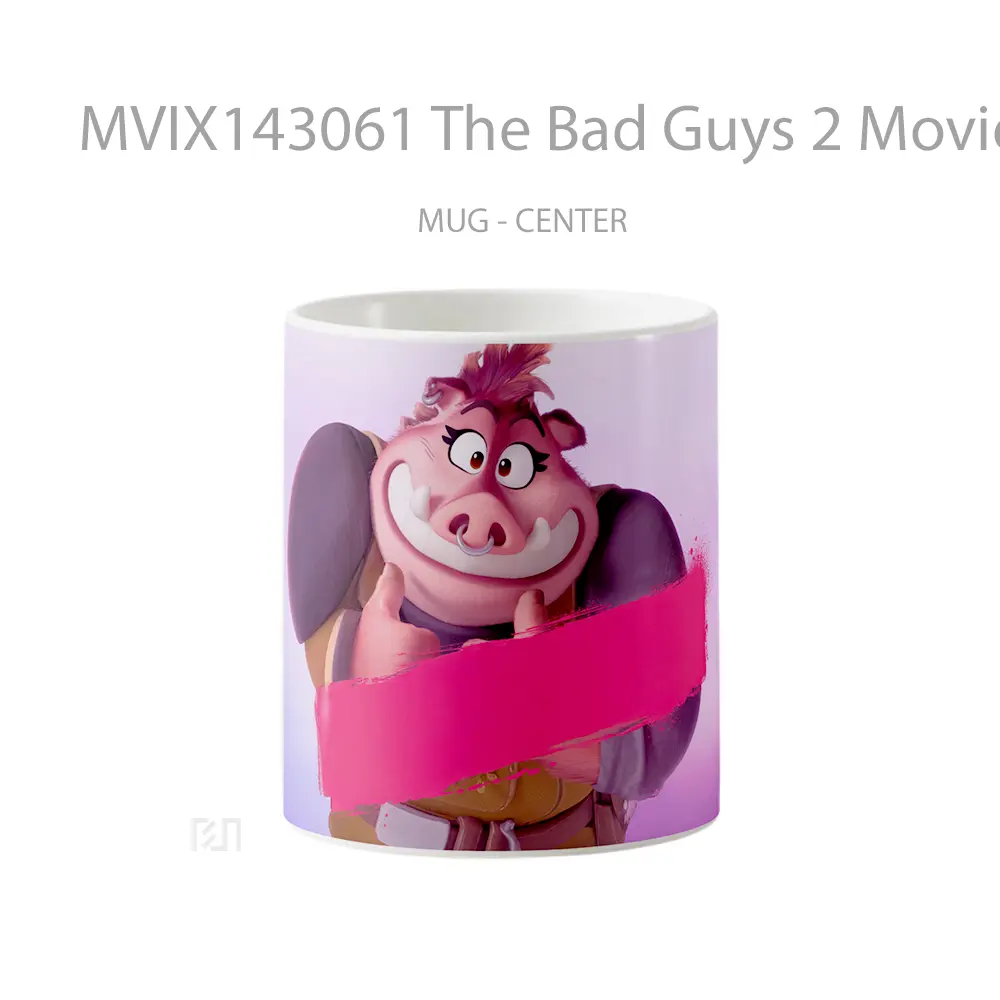 Mug The Bad Guys 2 Movie Pigtail Character Gelas Keramik Unik