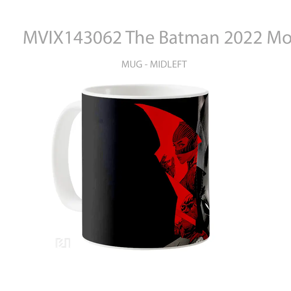 Mug The Batman 2022 Movie Batarang Gelas Superhero - All-side / Desain