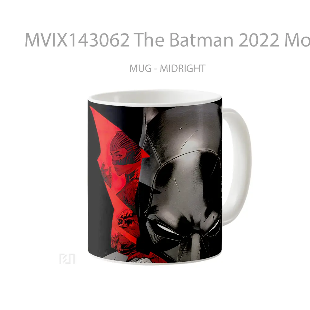 Mug The Batman 2022 Movie Batarang Gelas Superhero - All-side / Desain