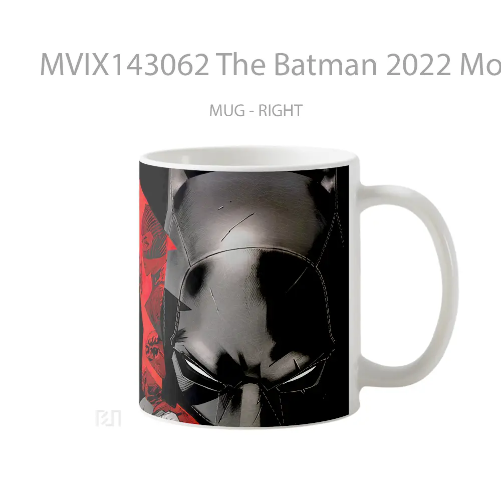 Mug The Batman 2022 Movie Batarang Gelas Superhero - All-side / Desain
