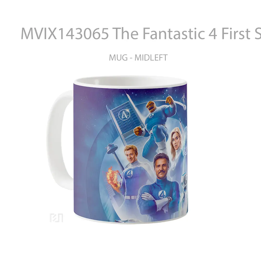 Mug The Fantastic 4 First Steps Members Gelas Keramik Unik - All-side / Desain