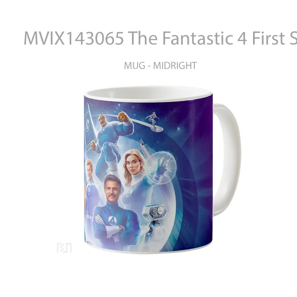 Mug The Fantastic 4 First Steps Members Gelas Keramik Unik - All-side / Desain