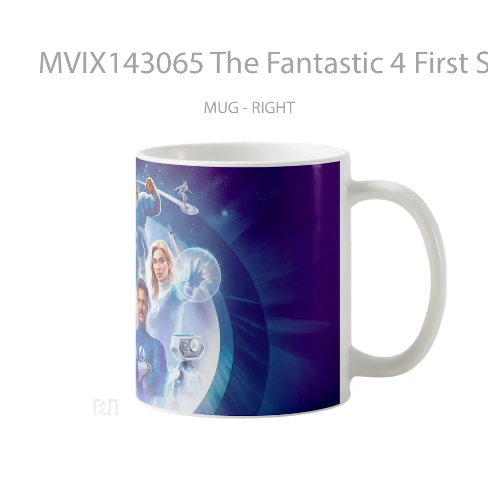 Mug The Fantastic 4 First Steps Members Gelas Keramik Unik - All-side / Desain