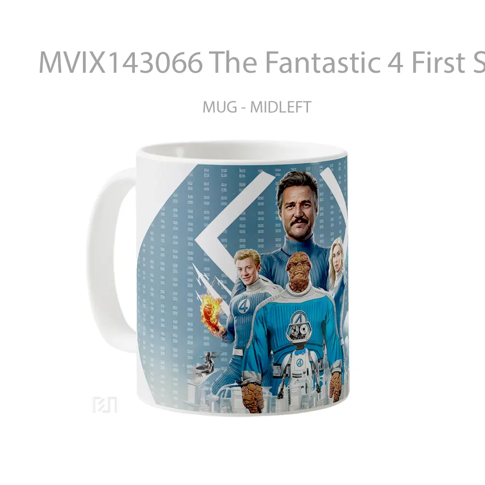 Mug The Fantastic 4 First Steps Movie Gelas Keramik Unik - All-side / Desain