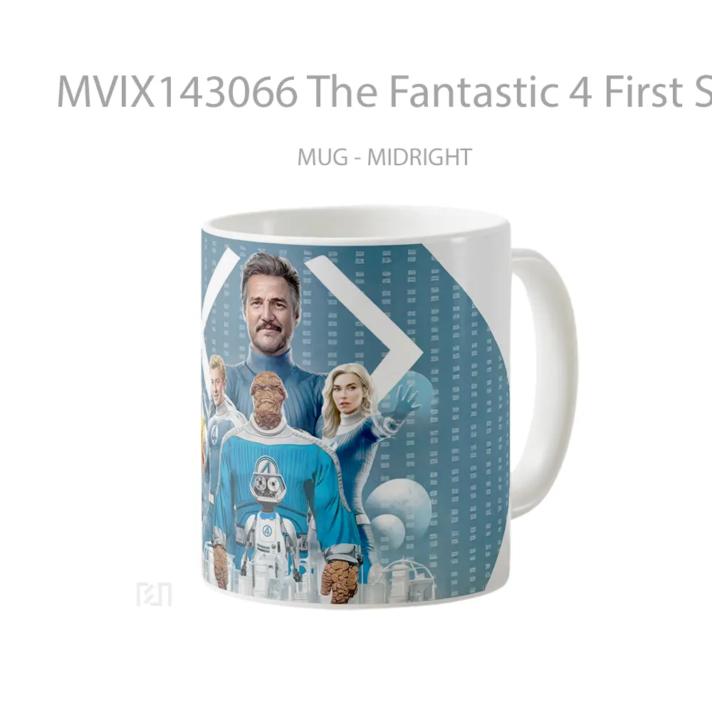 Mug The Fantastic 4 First Steps Movie Gelas Keramik Unik - All-side / Desain