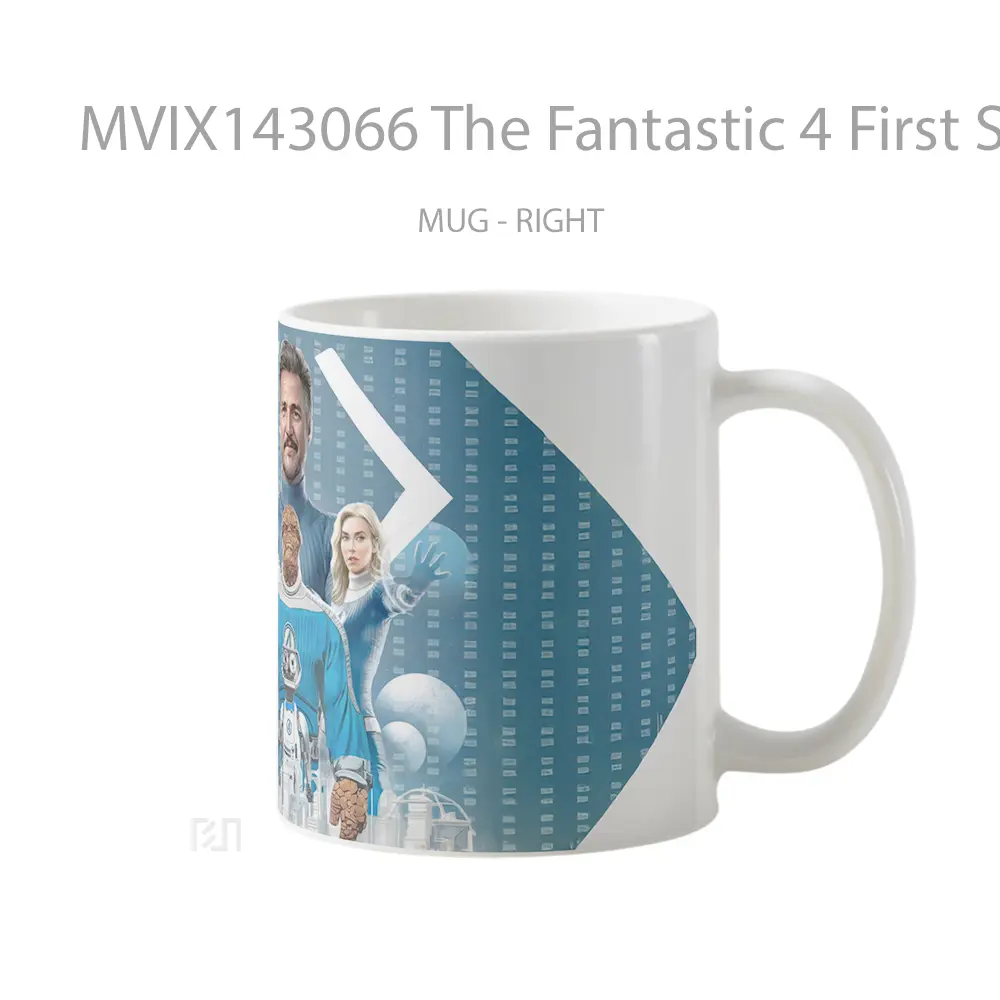 Mug The Fantastic 4 First Steps Movie Gelas Keramik Unik - All-side / Desain