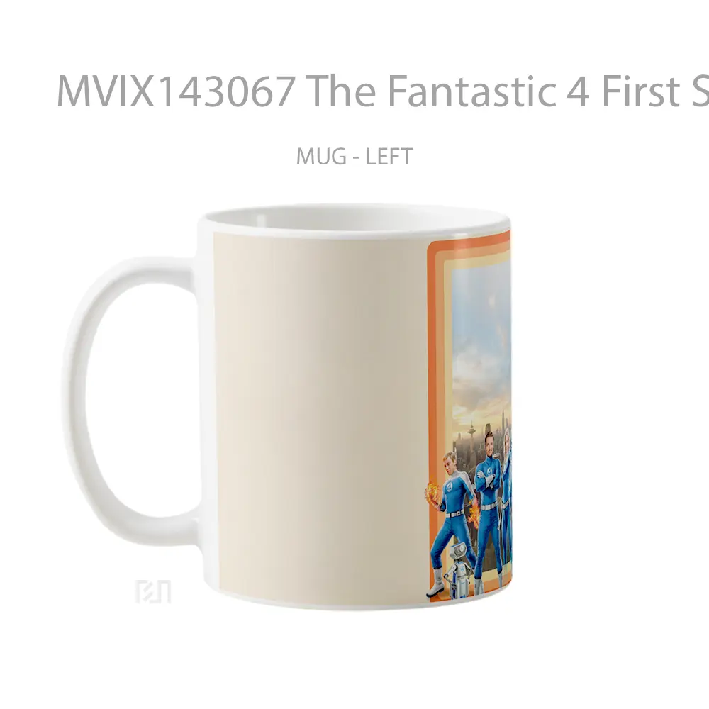 Mug The Fantastic 4 First Steps Movie Gelas Keramik Unik - All-side / Desain
