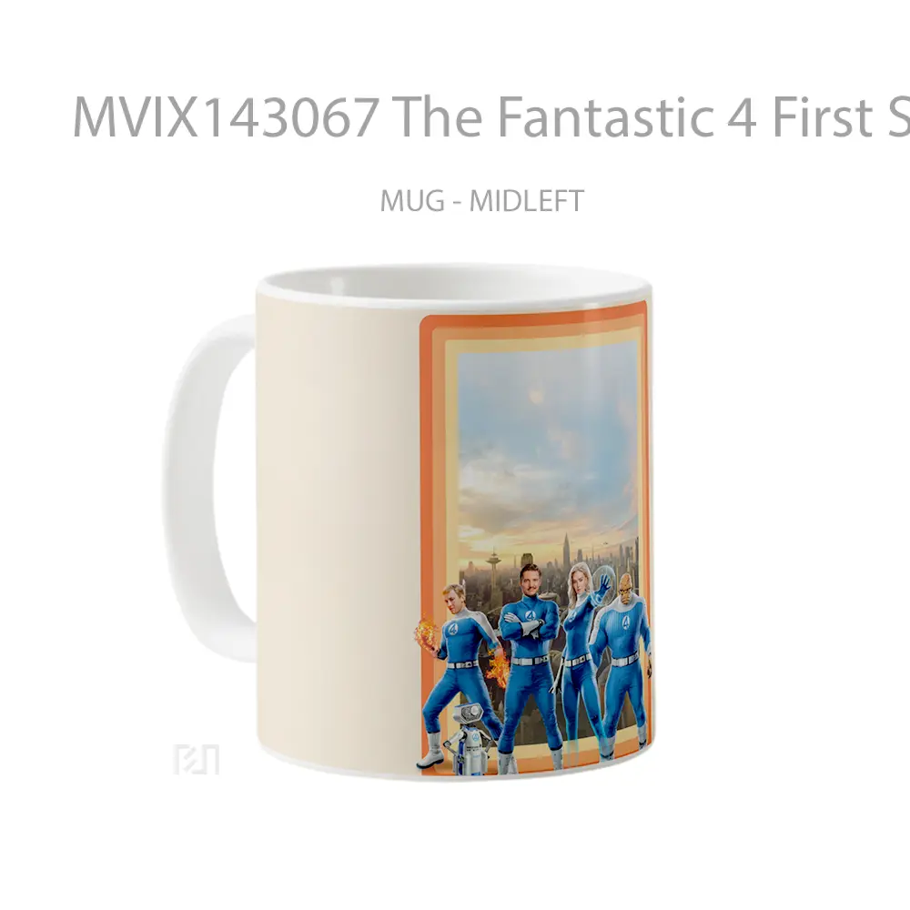 Mug The Fantastic 4 First Steps Movie Gelas Keramik Unik - All-side / Desain