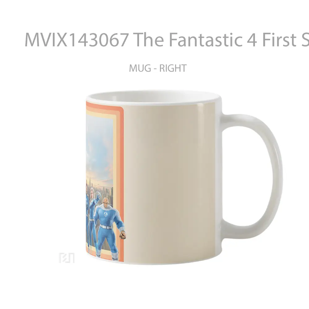 Mug The Fantastic 4 First Steps Movie Gelas Keramik Unik - All-side / Desain