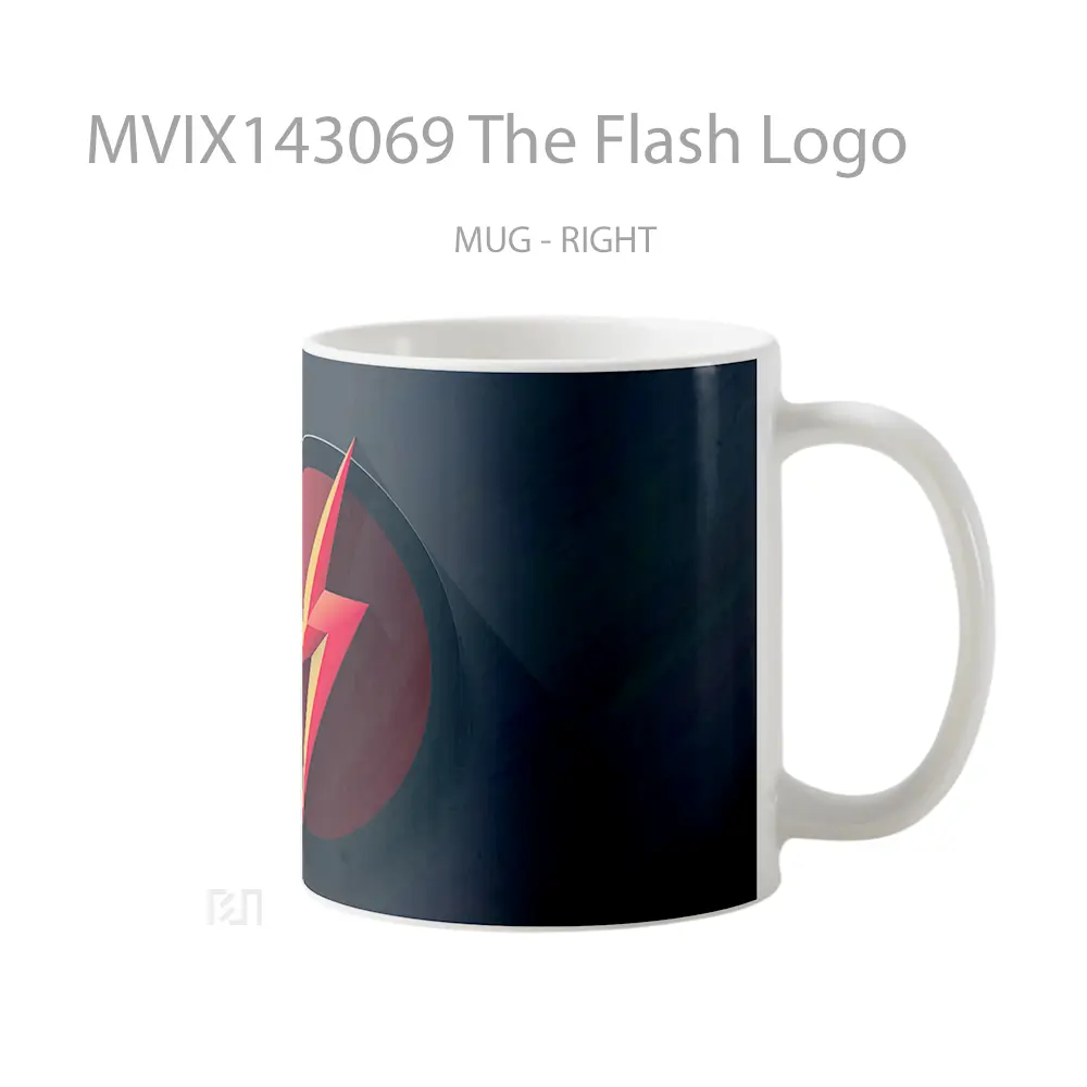 Mug The Flash Logo Gelas Keramik Unik - All-side / Desain