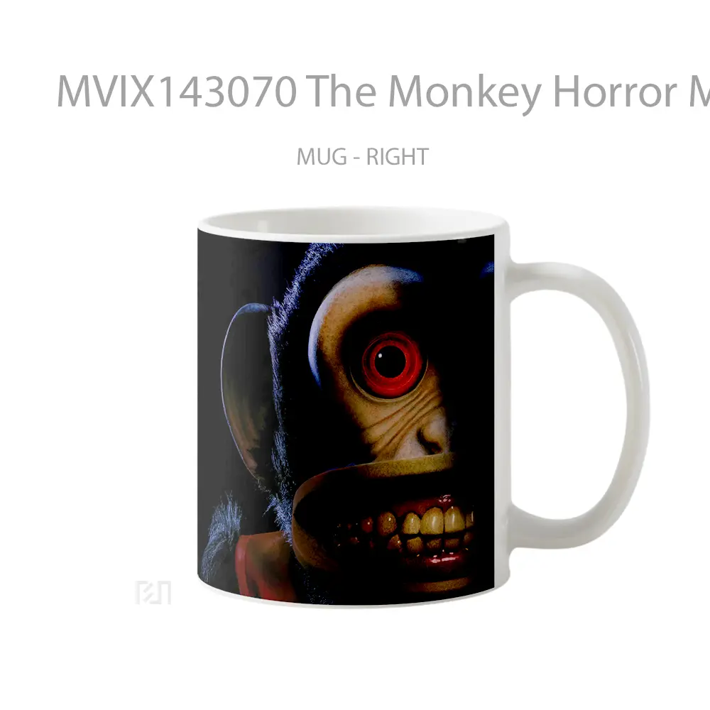 Mug The Monkey Horror Movie Gelas Keramik Unik - All-side / Desain
