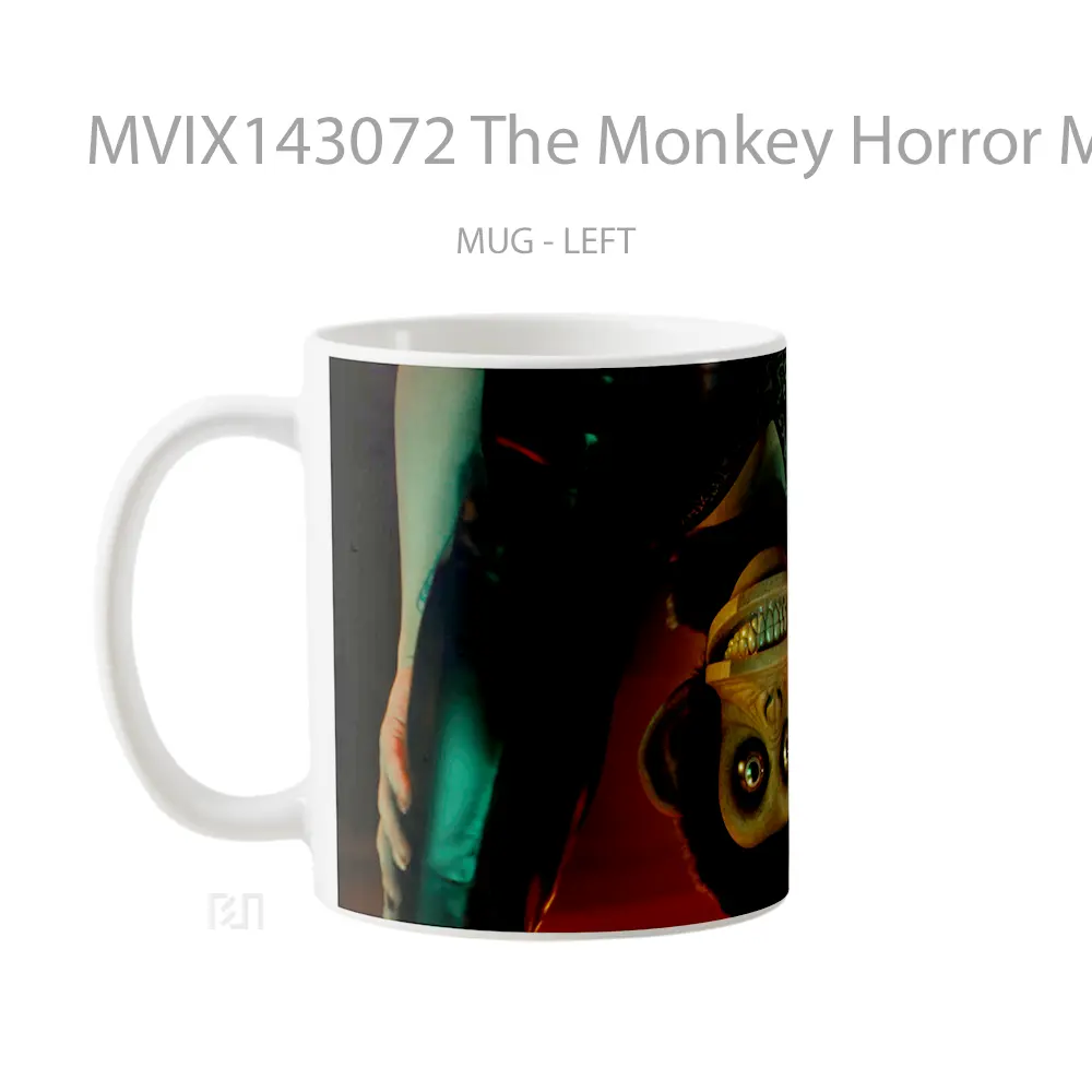 Mug The Monkey Horror Movie Gelas Keramik Unik - All-side / Desain
