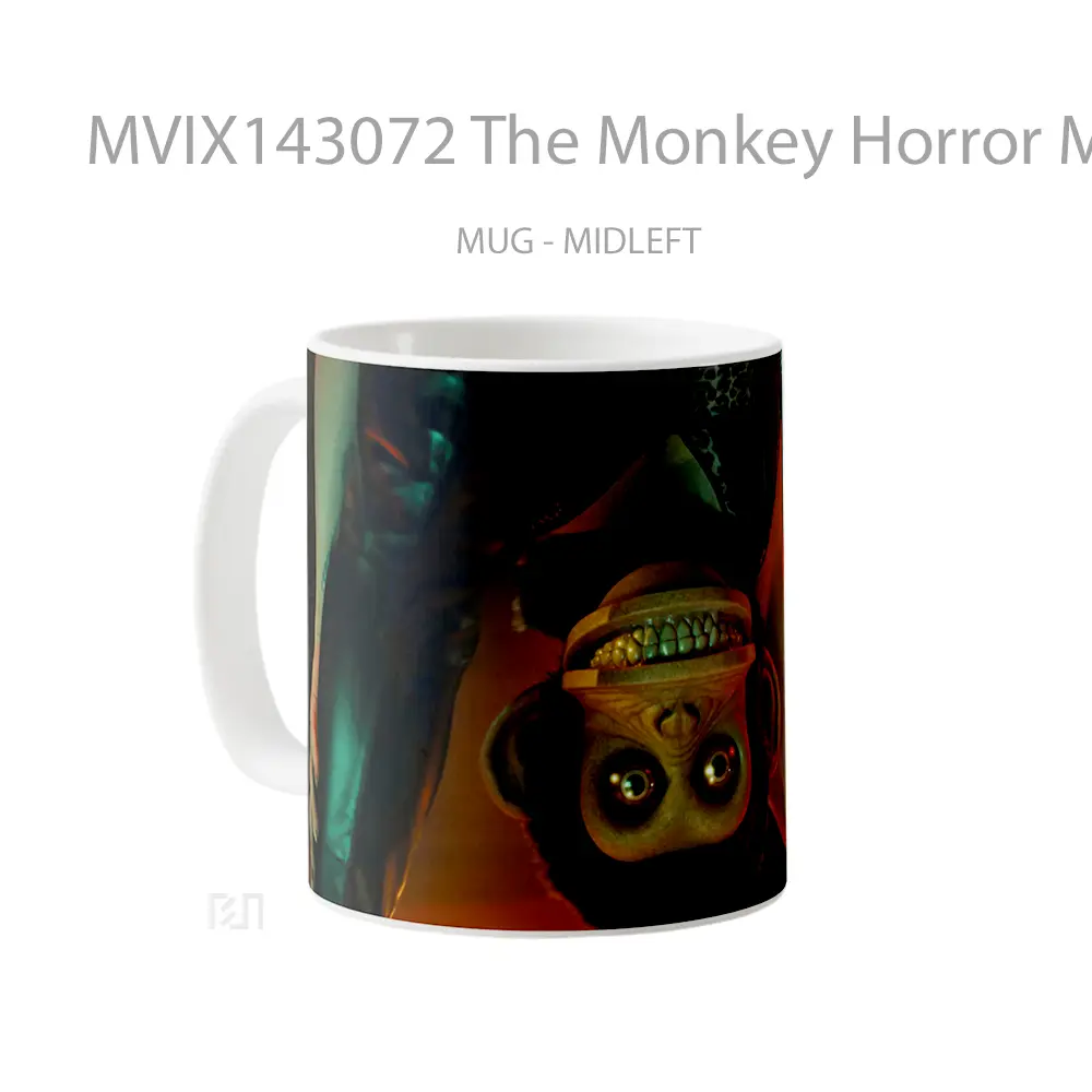 Mug The Monkey Horror Movie Gelas Keramik Unik - All-side / Desain