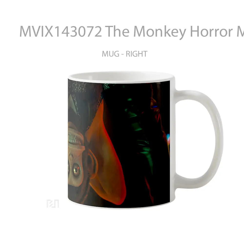 Mug The Monkey Horror Movie Gelas Keramik Unik - All-side / Desain