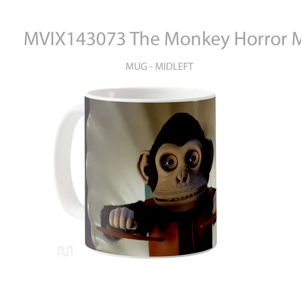 Mug The Monkey Horror Movie Gelas Keramik Unik - All-side / Desain