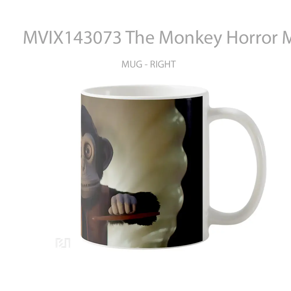 Mug The Monkey Horror Movie Gelas Keramik Unik - All-side / Desain