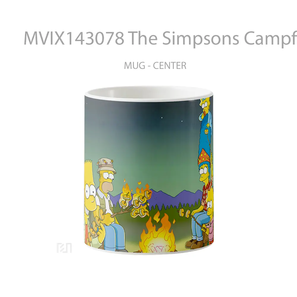 Mug The Simpsons Campfir Gelas Keramik Unik