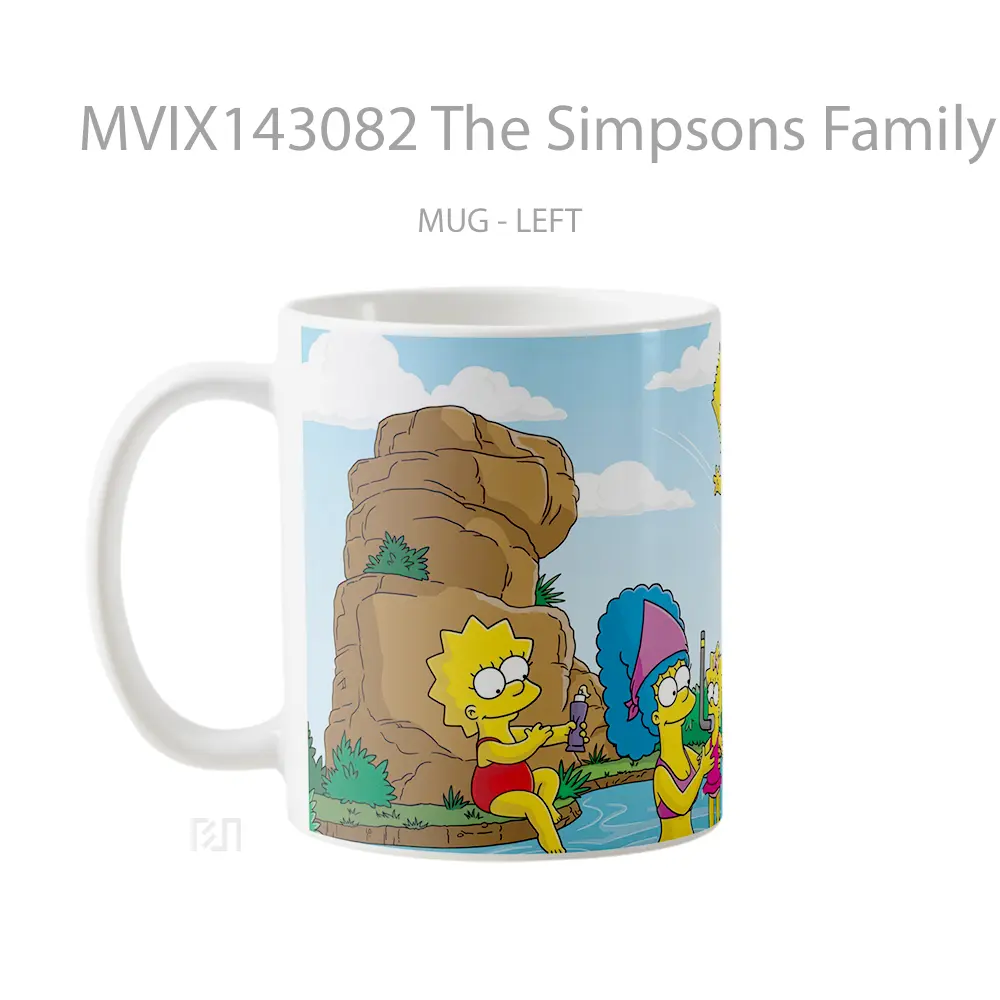 Mug The Simpsons Family Poo Gelas Keramik Unik - All-side / Desain