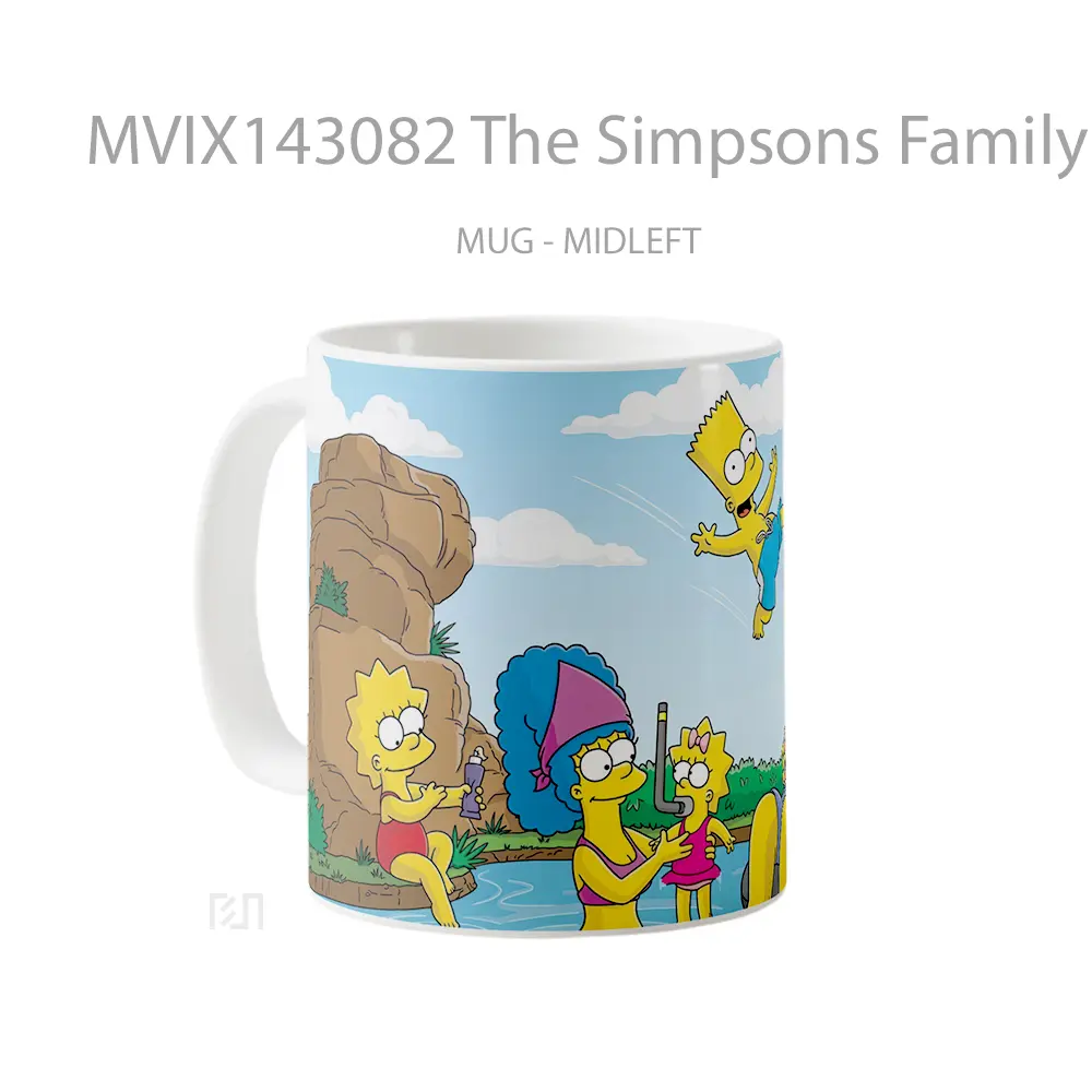 Mug The Simpsons Family Poo Gelas Keramik Unik - All-side / Desain