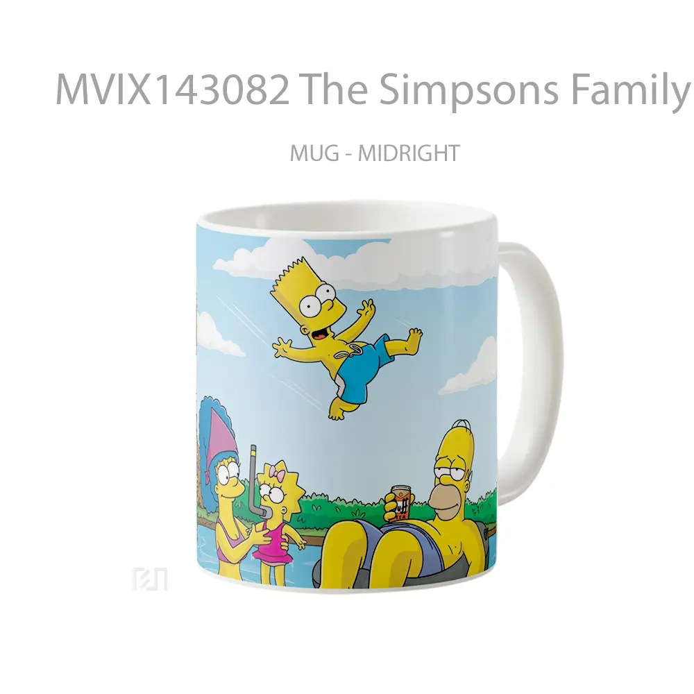 Mug The Simpsons Family Poo Gelas Keramik Unik - All-side / Desain