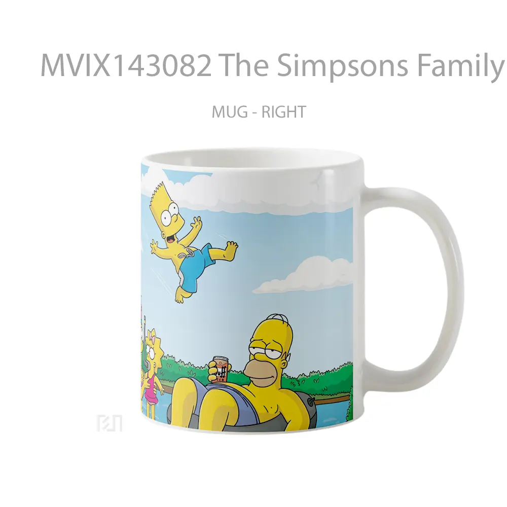 Mug The Simpsons Family Poo Gelas Keramik Unik - All-side / Desain