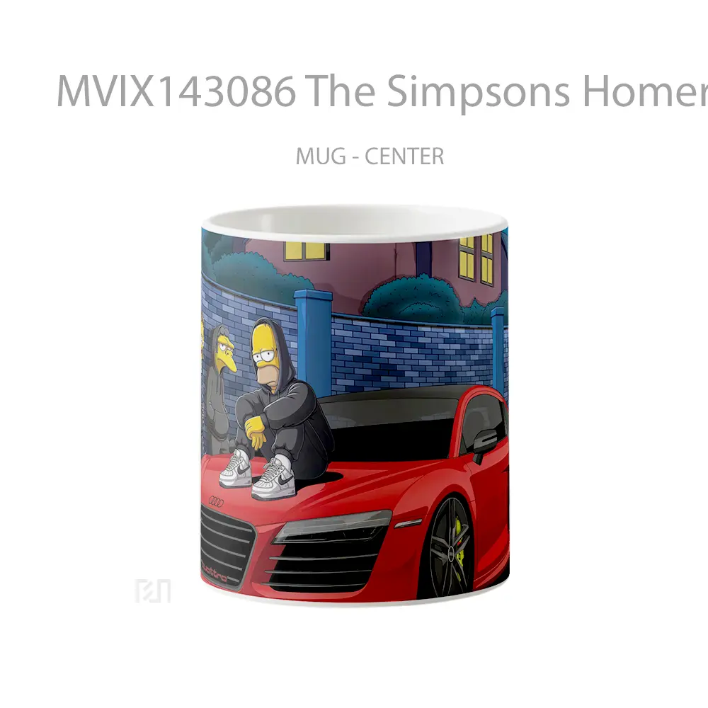 Mug The Simpsons Homer Ned Mo Gelas Keramik Unik
