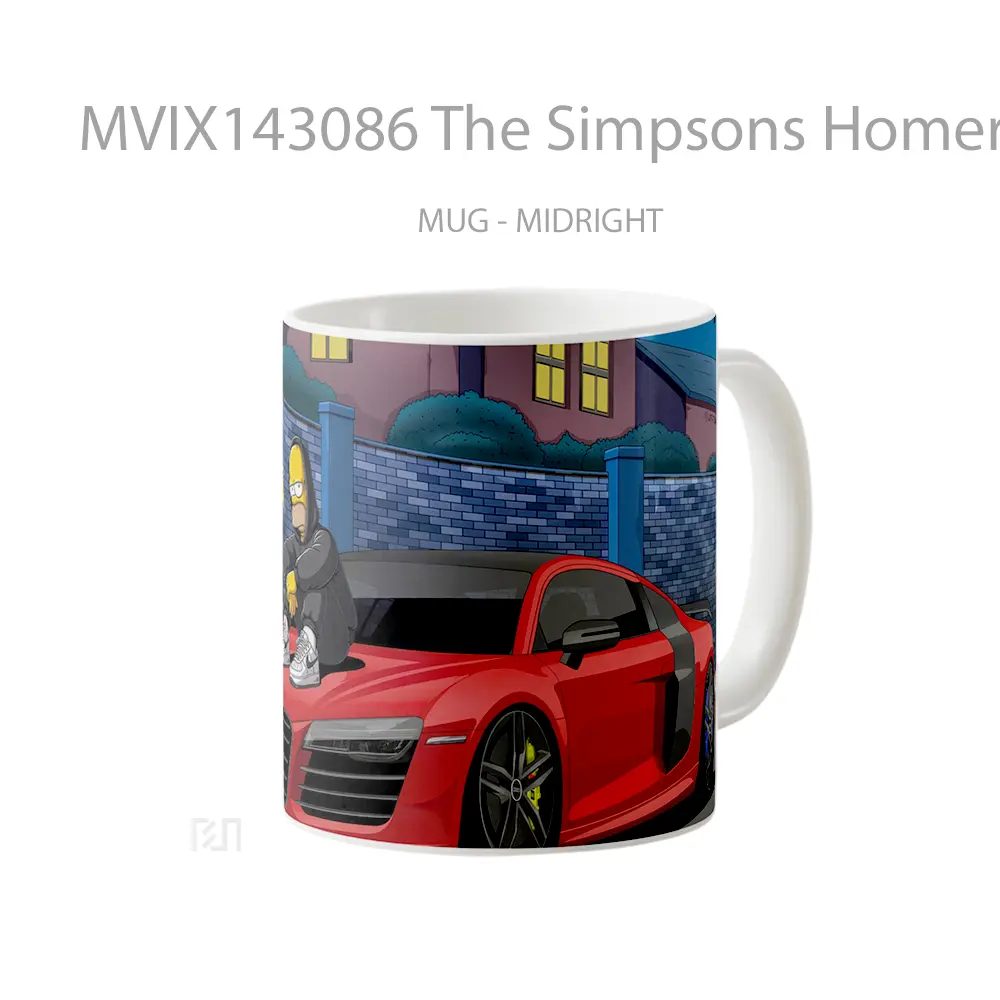 Mug The Simpsons Homer Ned Mo Gelas Keramik Unik - All-side / Desain