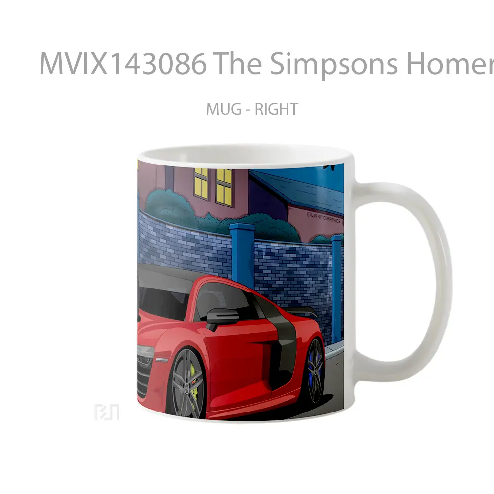 Mug The Simpsons Homer Ned Mo Gelas Keramik Unik - All-side / Desain