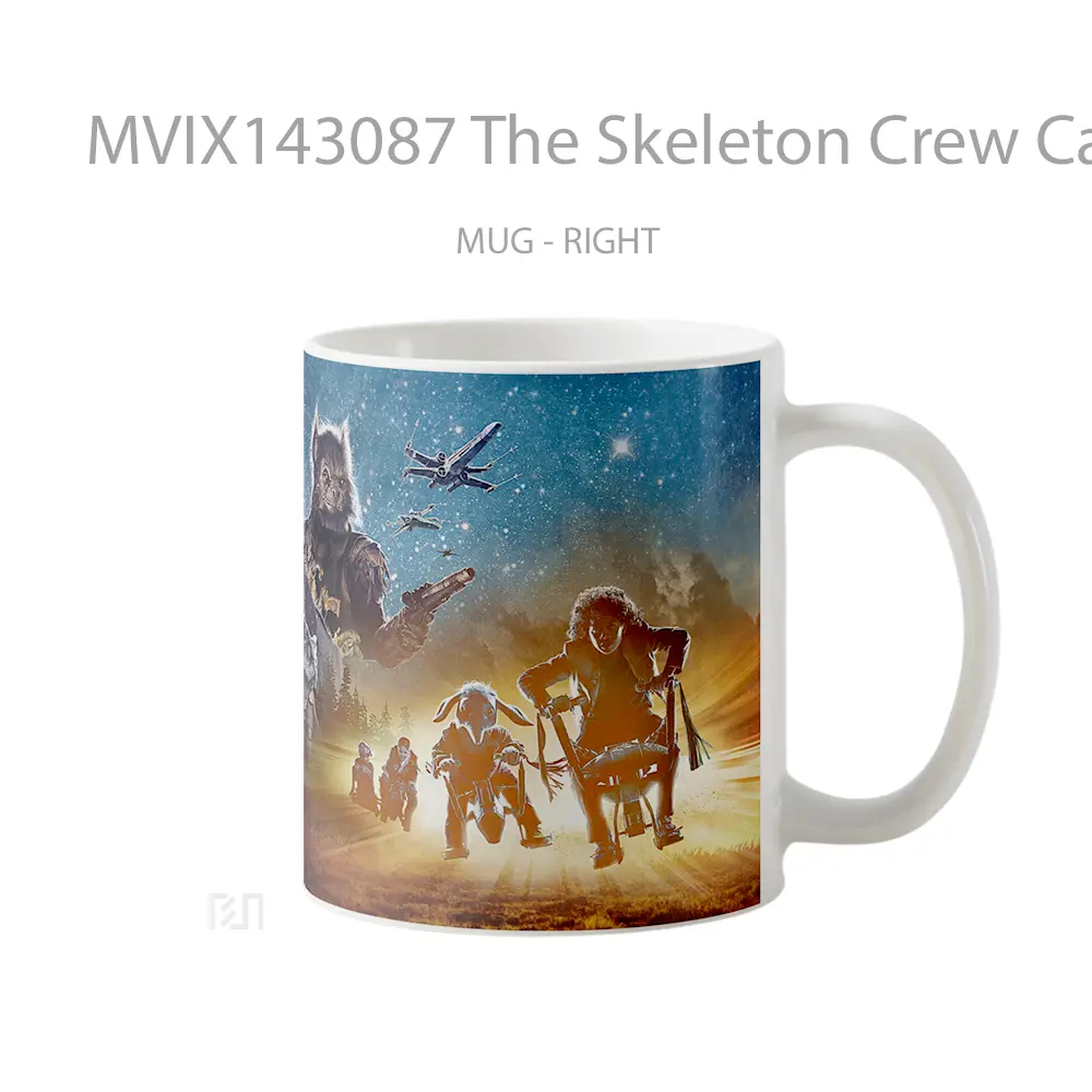 Mug The Skeleton Crew Cast Star Wars Series Gelas Keramik Unik - All-side / Desain