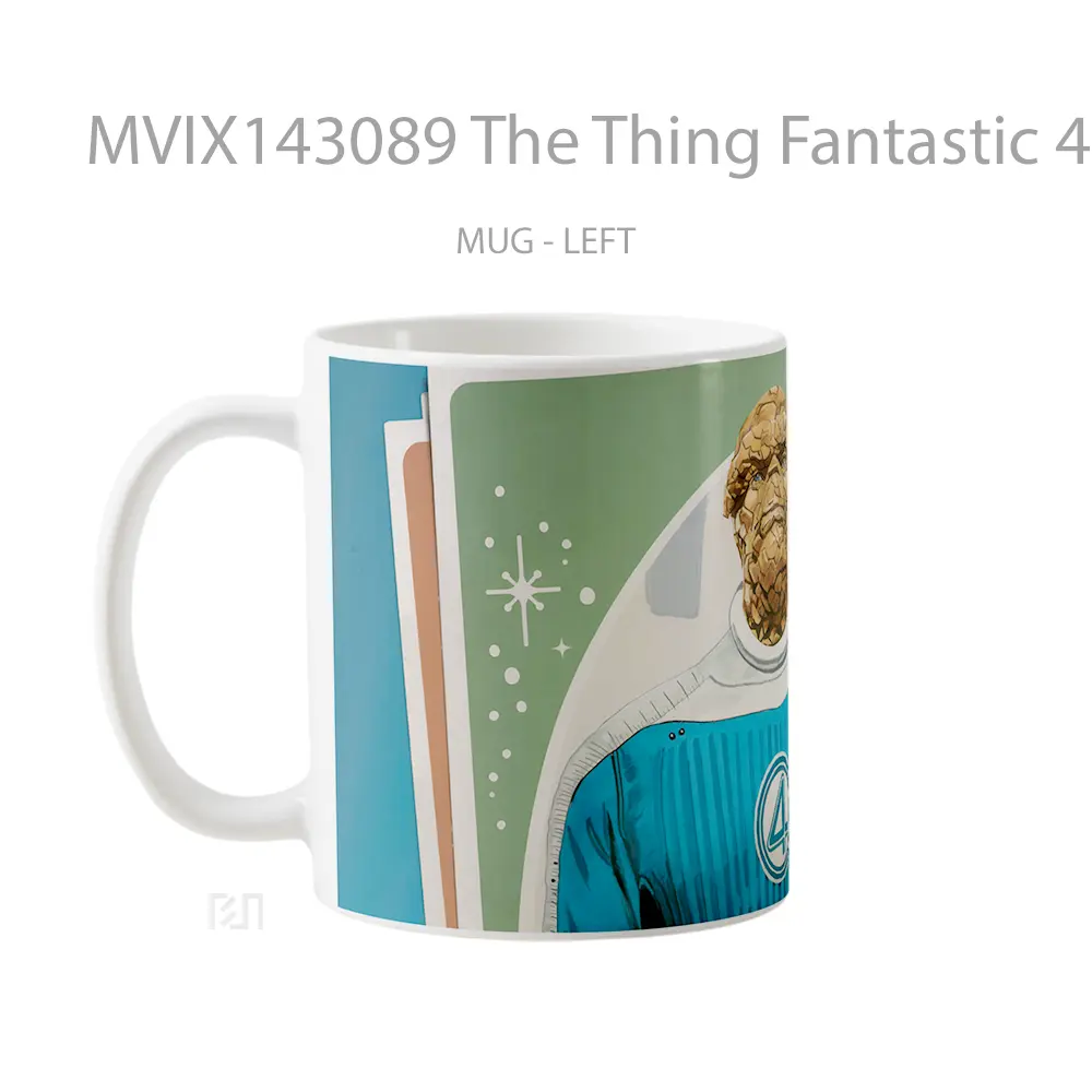Mug The Thing Fantastic 4 First Steps Poster Gelas Keramik Unik - All-side / Desain