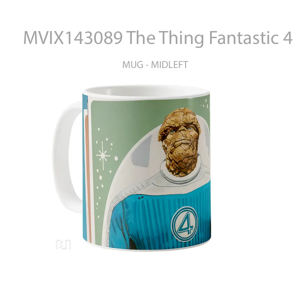 Mug The Thing Fantastic 4 First Steps Poster Gelas Keramik Unik - All-side / Desain