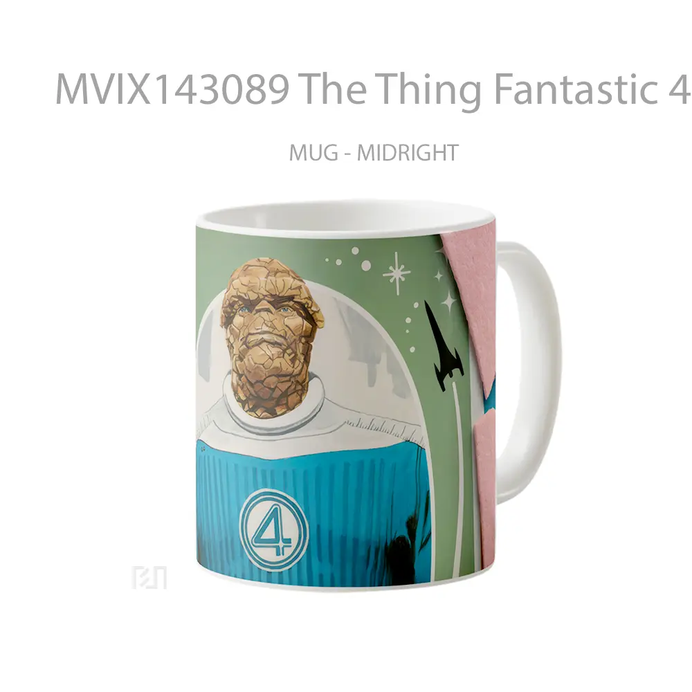 Mug The Thing Fantastic 4 First Steps Poster Gelas Keramik Unik - All-side / Desain