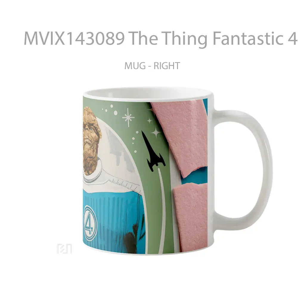 Mug The Thing Fantastic 4 First Steps Poster Gelas Keramik Unik - All-side / Desain