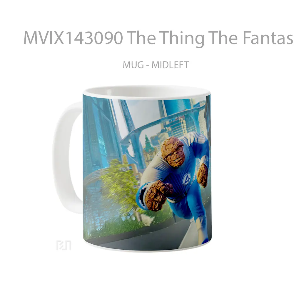 Mug The Thing The Fantastic 4 First Steps Gelas Keramik Unik - All-side / Desain