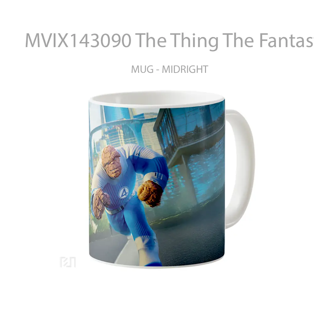 Mug The Thing The Fantastic 4 First Steps Gelas Keramik Unik - All-side / Desain
