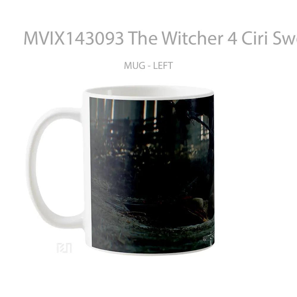 Mug The Witcher 4 Ciri Sword Gelas Keramik Unik - All-side / Desain