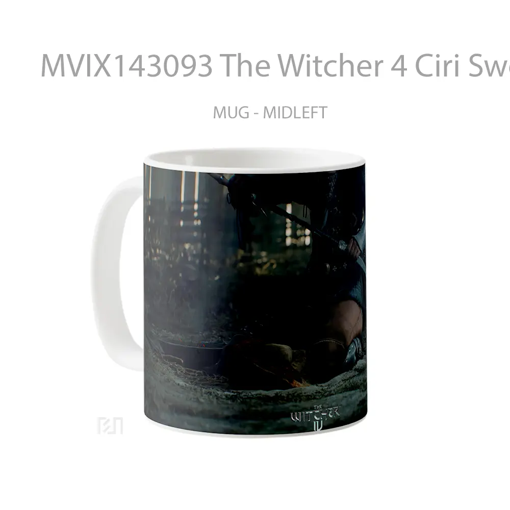 Mug The Witcher 4 Ciri Sword Gelas Keramik Unik - All-side / Desain