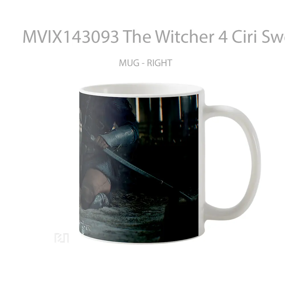 Mug The Witcher 4 Ciri Sword Gelas Keramik Unik - All-side / Desain