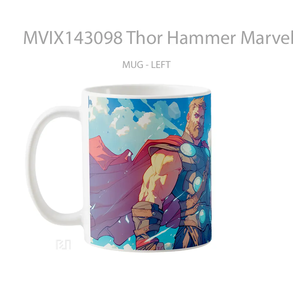 Mug Thor Hammer Marvel Superher Gelas Superhero - All-side / Desain